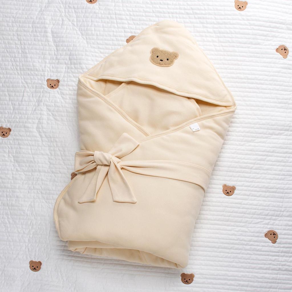 Pure Cotton Thickened Newborn Swaddle Blanket for Autumn/Winter - A-Class Mother-Baby Grade