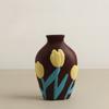 6style Hand-painted Ceramic Vase Living Room Flower Arrangement Creative Home Desktop Decorations Ornaments