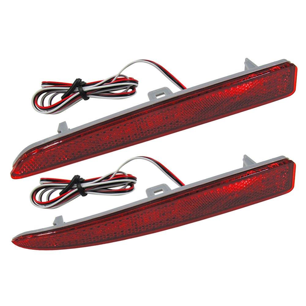 Autoagency LED Reflectors for Rocky with Red Set of 2 and (A200S/A210S) Lenses, (Left Right) (le415-06)