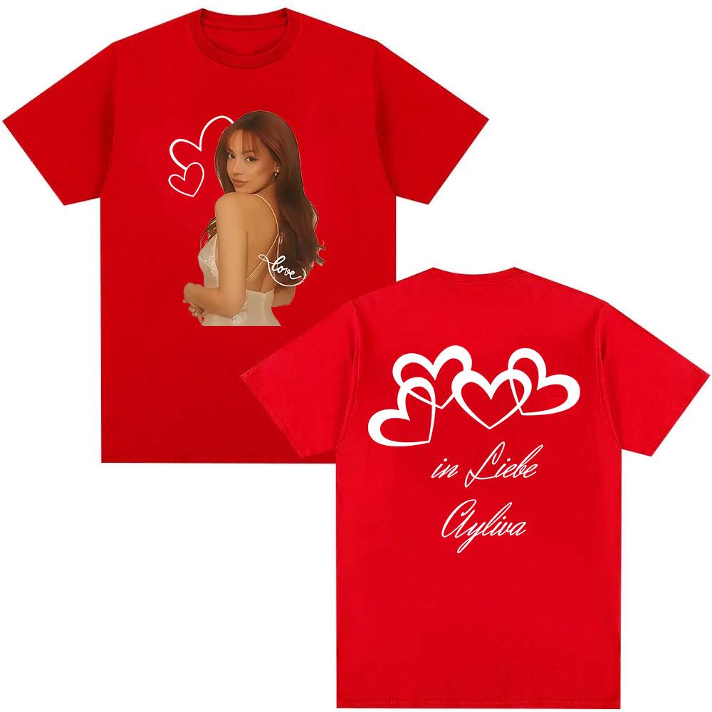 

Singer Die Ayliva Tour 2026 T-Shirt Unisex Women s Summer Clothing Aesthetic Fashion T-shirts Vintage High Quality Cotton T Shirt S