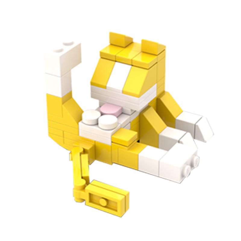 Mini MOC City Bricks Cat Figires DIY Animal Series Building Blocks Kids Educational Toys Children Birthday Gift