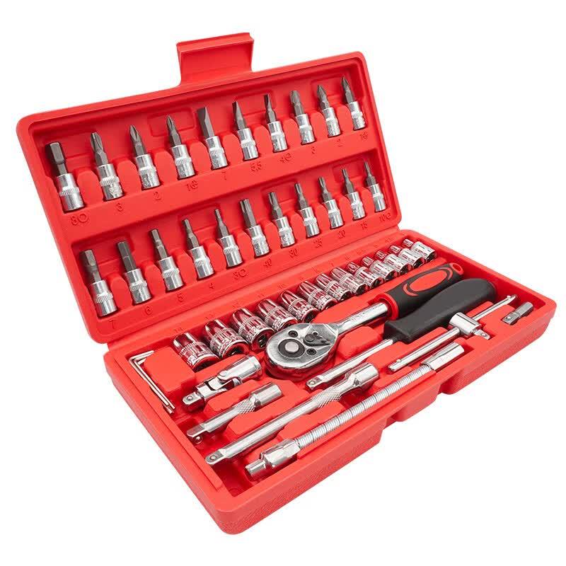 LETA 46-Piece Multifunctional Socket and Screwdriver Tool Set