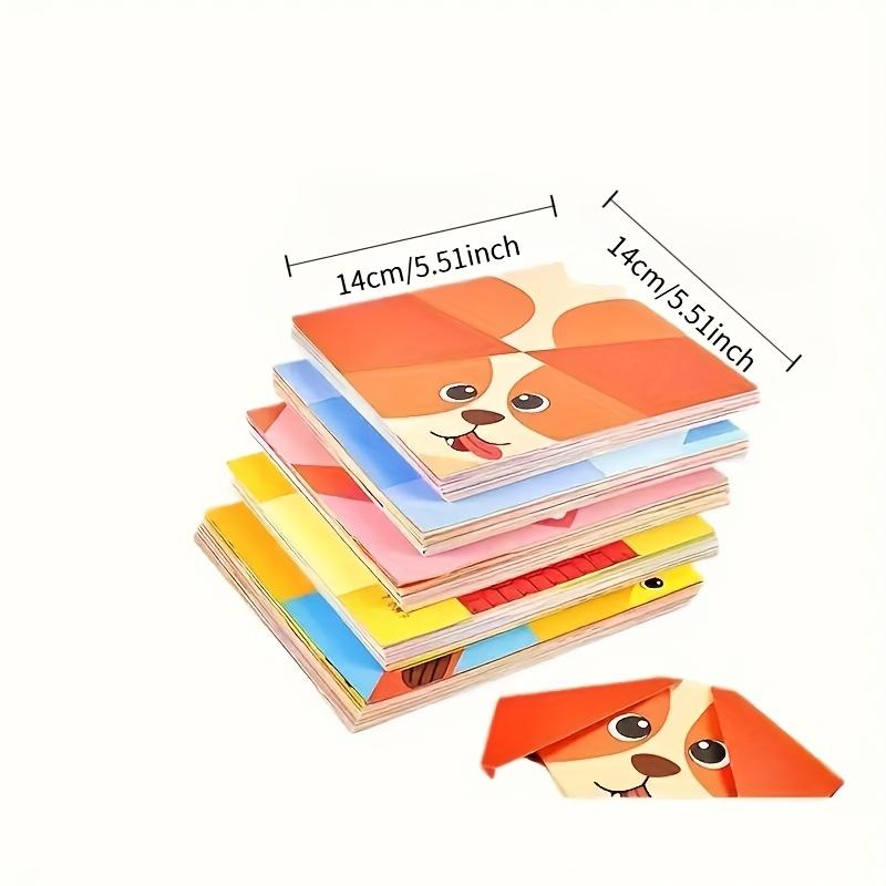 DIY Origami Sada 54 Barevných Papírů & Průvodce, STEM Umělecké Řemeslo pro Děti od 3 Let, Skvělý Dárek pro Domov & Vánoční Doplněk do Punčochy