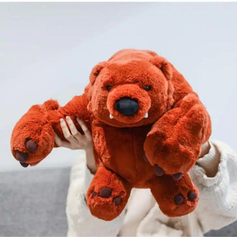 49cm Cotton Nita Bear Anime Figures Toy Brawl Stars Stuff Mascot Kawaii Heroes Boys Christmas Gifts Collectible