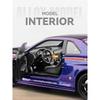Simulation 1/24 Nissan GTR Alloy Racing Car Model with Sound Light Collection Miniature Voiture Toy Vehicle Children Boy Gift
