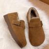 Women's Winter Shoes Vintage Shoes Women's Winter Warmth New Women's Cotton Shoes with Fleece To Keep Warm Fluffy Shoe