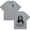 Christian Religious Jesus Forgive Them Father Bible Print T Shirts Men Women Casual Hot Sale T Shirt Retro Oversized Cotton Tees