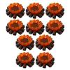 10Pcs Mini Fake Campfire Ornament Set Waterproof Resin Fire Models for Garden Patio Mini Scene Decoration