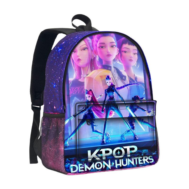 Hunterxhunter Kpop Backpack With Durable Oxford Fabric For School Use