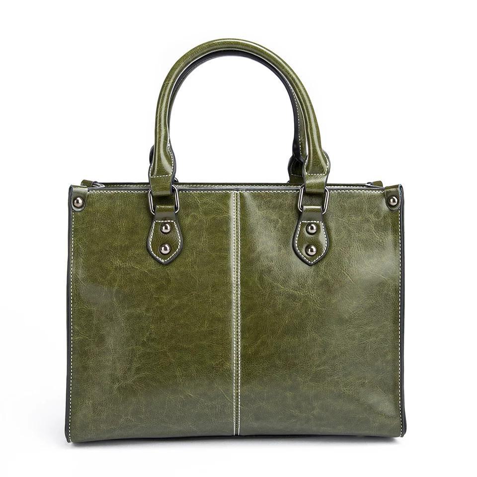 2024 Genuine Leather Women's Casual Shoulder & Messenger Bag - Trendy, All-Match Retro Style
