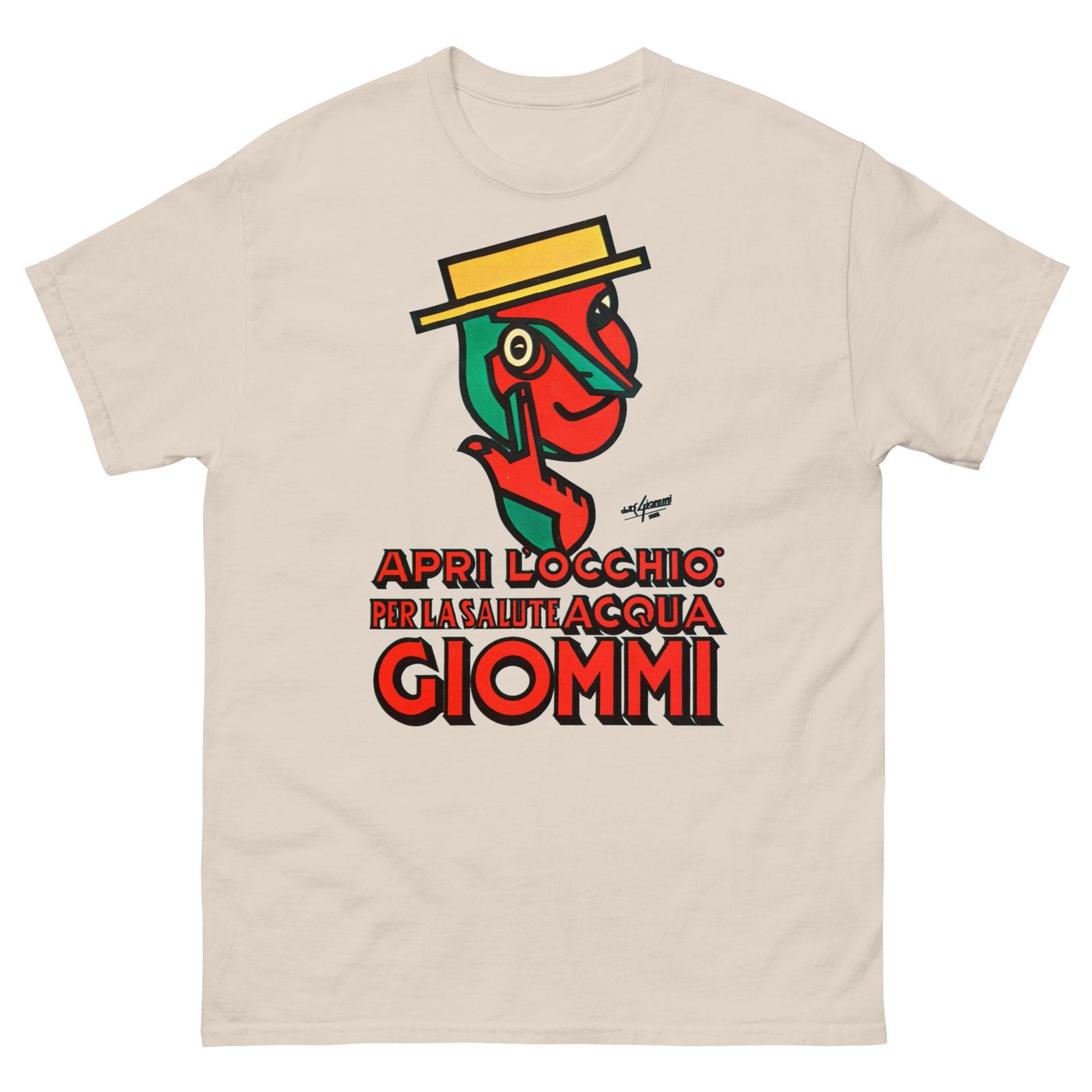 Acqua Giommi Mineral Water Vintage Label Retro Style T Shirt Graphic XXXL