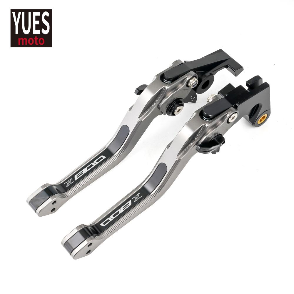 

Аксессуары для мотоциклов, короткие регулируемые тормозные рычаги с ЧПУ, 3D ромб, новые рычаги для Kawasaki Z800 E версии Z серый