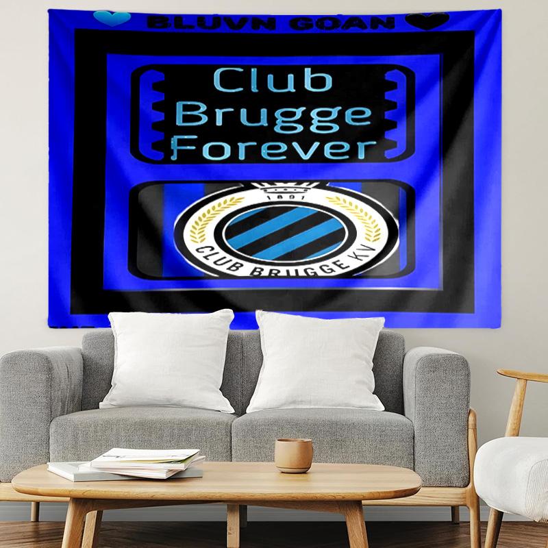 Club Brugge K V Print Tapestry, Lightweight Wall Hanging, for Bedroom, Dorm, Living Room, Home Art Decor, Birthday Christmas Gift for Friends