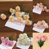 Carnation Silk Flower Bouquet For Home Office Wedding Decor Photography Prop