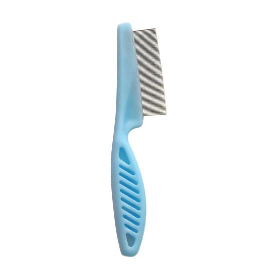Pet Grooming Comb Stainless Steel Fine-Tooth Pet Hair Comb Multifunctional Flea Comb Debris And Tear Stain Removal Tool for Dogs Cats