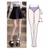 Women's 2025 High Waist Black A-Line Midi Skirt – New Summer Fashion