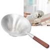 Tea Strainer Innovative Tea Leaf Infuser Filter Brewing Device for Home Office UseRed Wood Handle