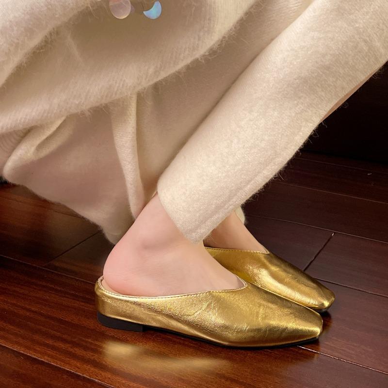 Fashion Women Square Toe Slippers Flats Sandals Mules Shoes Summer New Style Fashion Slingback Casual Flip Flops Sports Sandals Slides