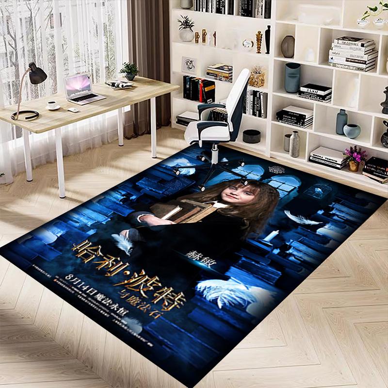1pc Harry Potter and the Sorcerer's Stone Carpet, for Home & Office Decor, Desk Chair Carpet, Festive Gift,Conference Room CarpetL1035