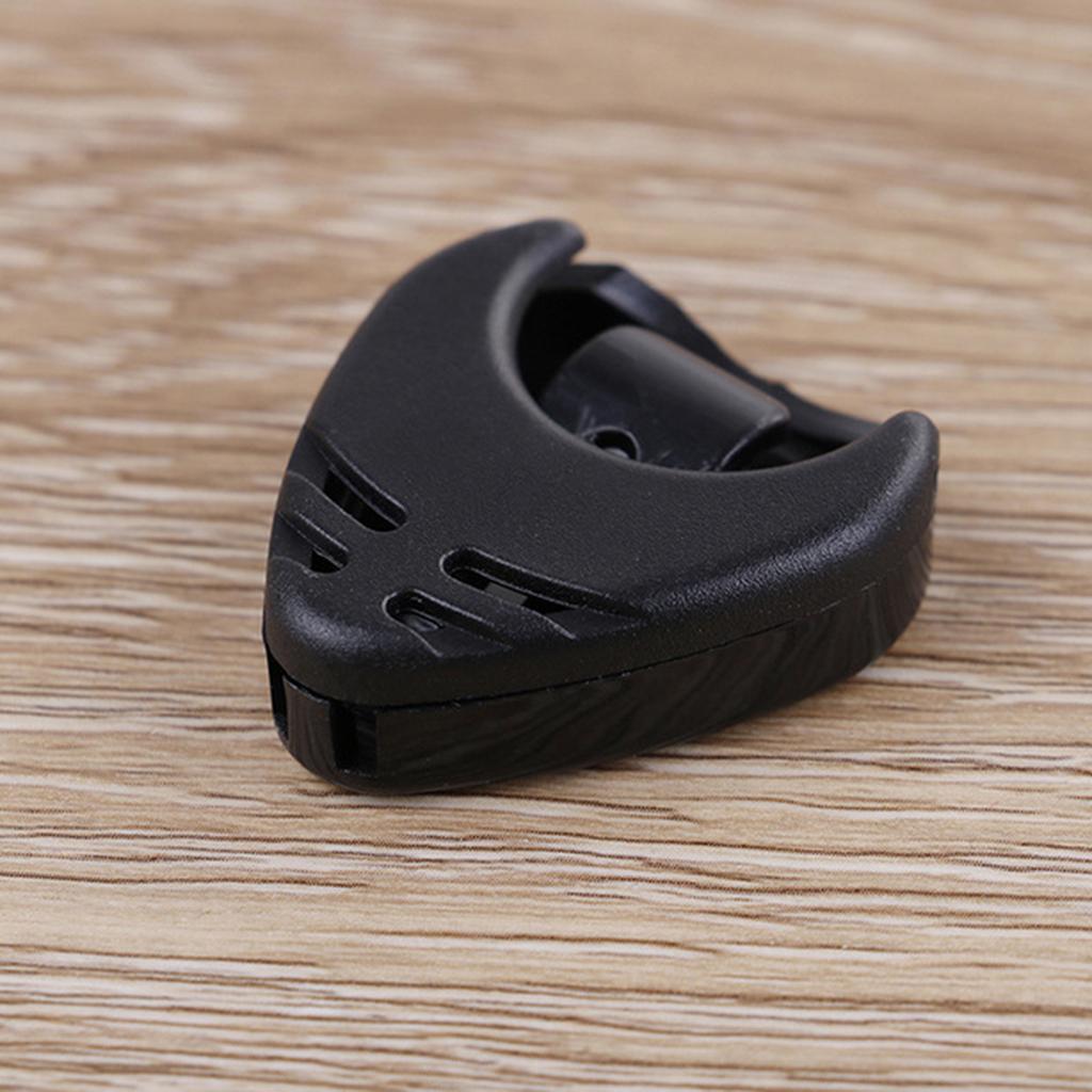 10Pcs Acoustic Electric Bass Guitars Pick Non-slip Guitar Pick Plectrums with Pick Holder Colorful Guitar Plectrums