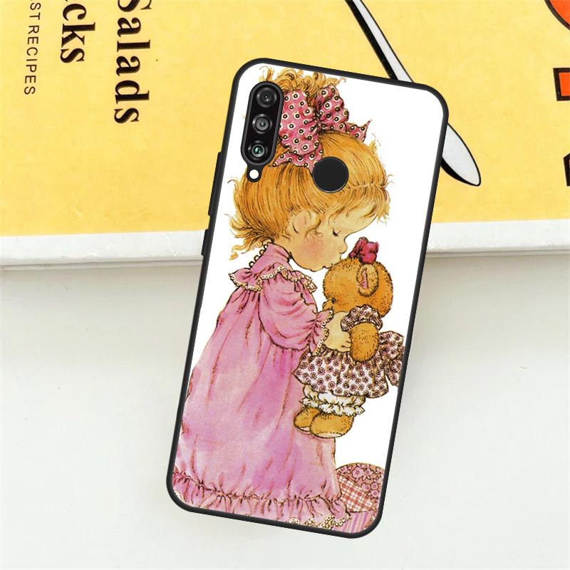 Sarah Kay pattern For Huawei Nova 12S 12i 9 10 SE 7i 8i 11i Y60 Y61 Y70 Y72 Y73 Y90 Y91 P20 P40 P30 Lite Case
