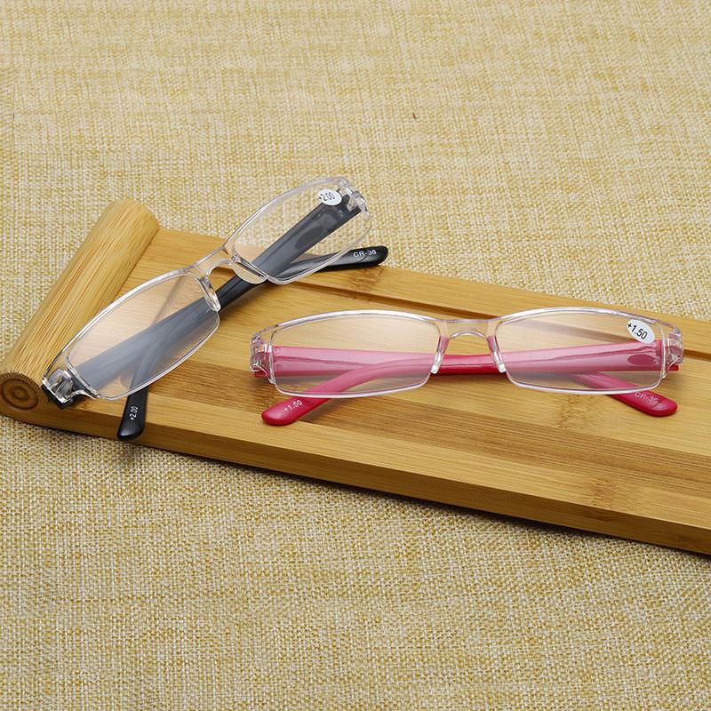 Reading Glasses Women Classic Half Frame Transparent Farsighted Eyewear Men Retro Anti Fatigue Hyperopia Eyeglasses +1.0 To +4.0