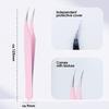 False Eyelash Extension Tweezers Stainless Steel Professional Beauty Eyelash Grafting Extensions Tools High Precision Tweezers