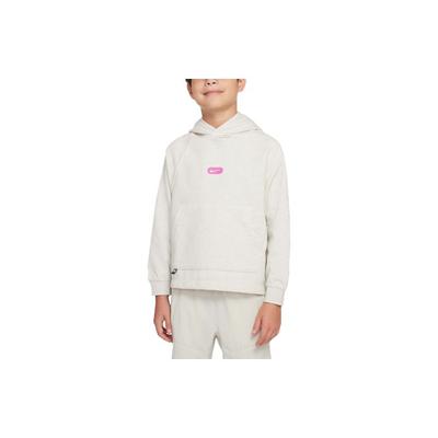 Solid Logo Knit Training Hoodie Kids Hoodies Light-Bone DX5374-072