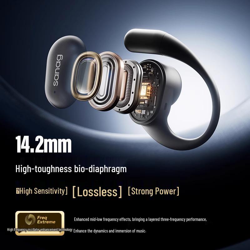 Sanag C16S Ear-Hook Bluetooth Headphones: Open-Ear Design, Ultra-Long Battery Life, 2025 Model