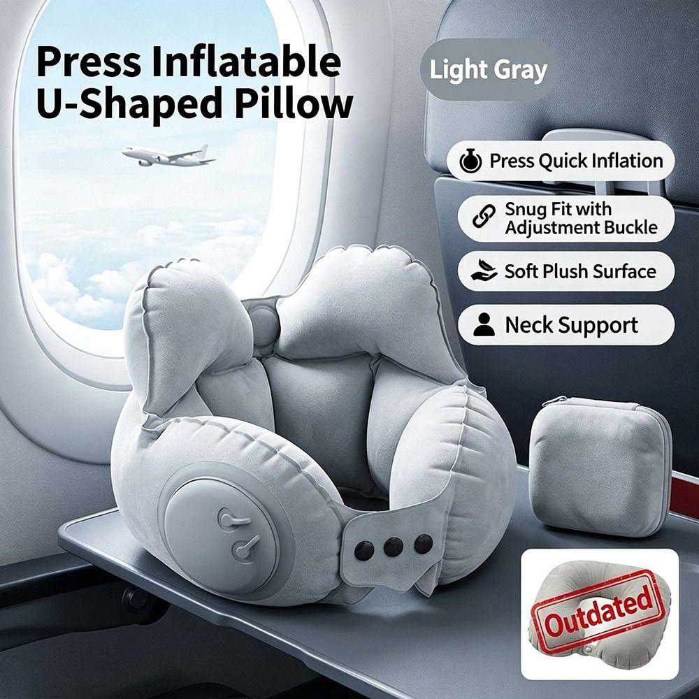 Adjustable Travel Pillow Ergonomic Airplane Neck Pillow NEW Headrest Camping