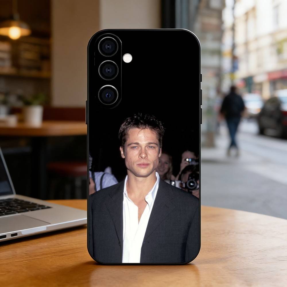 Brad Pitt Phone Case For Samsung Galaxy A73,A72,A71,A70,A53,A52,A51,Others Soft Black Cover