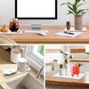 Diatomaceous Earth Water-Absorbing Drainage Tray Bathroom/Kitchen Countertop Soap Dish Sponge Storage Mat White 2PCS