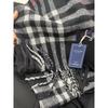 Premium Knitted Wool-Feel Plaid Scarf Men Women Winter Warm Neck Wrap Unisex Fashion Accessory