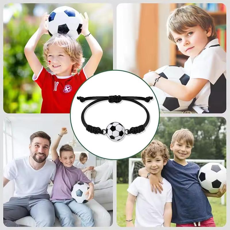 10/20Pcs Football Bracelet for Kids Boys Sports Soccer Party Birthday Favors Decoration Supplies Gifts For Guest Christmas Gift