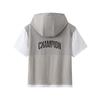 Champion Unisex Kids Anti-Bacterial Faux Two-Piece Short Sleeve T-Shirt