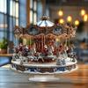 Acrylic Santa Carousel Luxury Gemstone Desk Ornament Stand