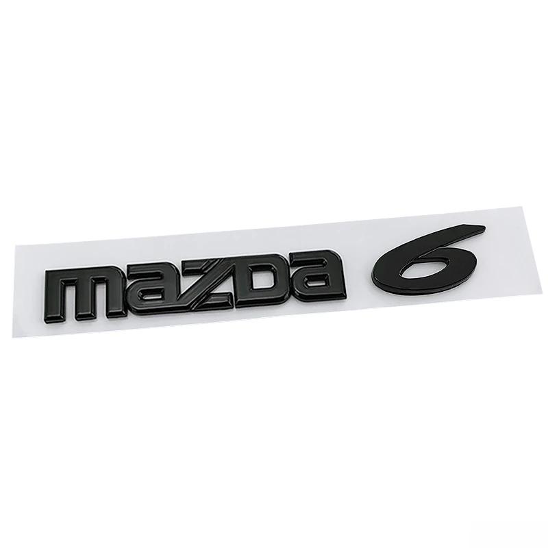 For Mazda 3 6 Tail Nameplate ABS Plastic Car Trunk Rear Logo Stickers Letter Decals Decorative Badge Auto Modified Accessories h5