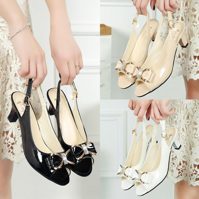 Spring and Summer One-word Buckle Fashion Casual Fish Mouth Plus Size Women's Sandals