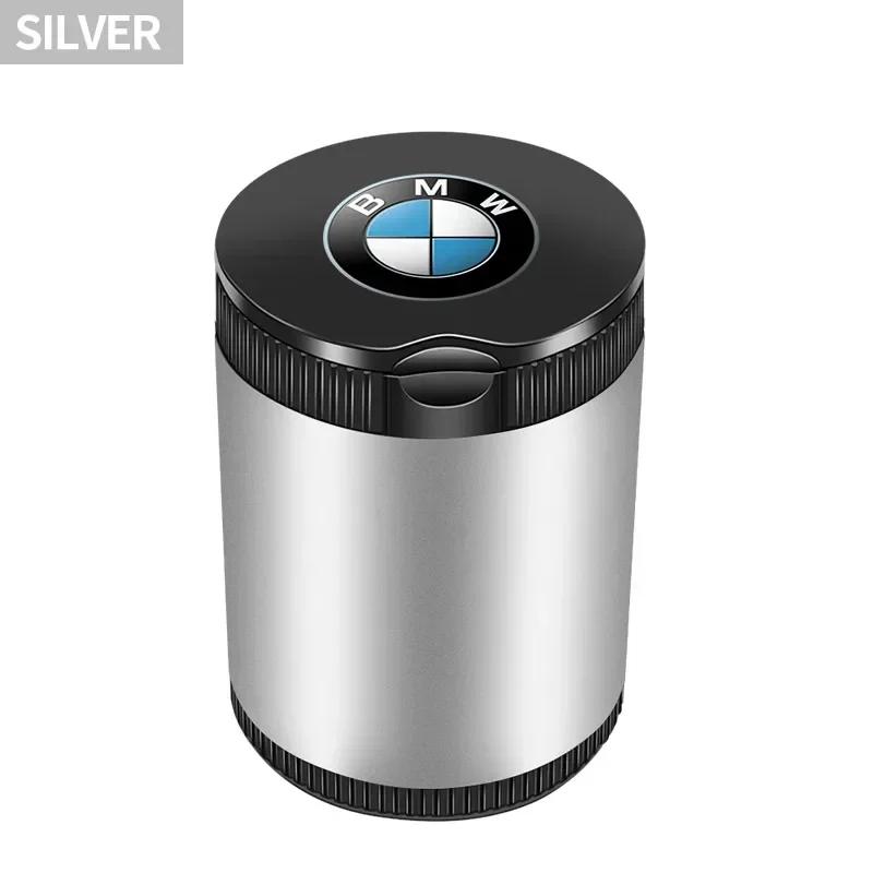 XWFVI1 Car Portable Ashtray LED Light Alloy Ash Tray Aluminum Cup For BMW 1 3 5 Series X1 X4 X5 X7 G20 G38 F20 F39 F48 E46 E60 E36 E39