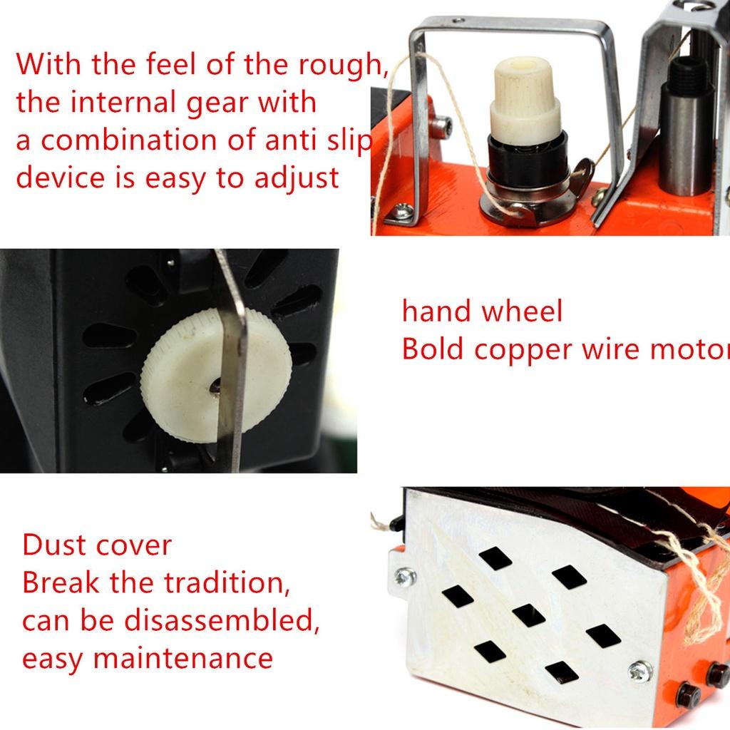 100W Portable Electric Sewing Machine Sealing Machines 220V Industrial Cloth Stitching Seal Machine With Adapter