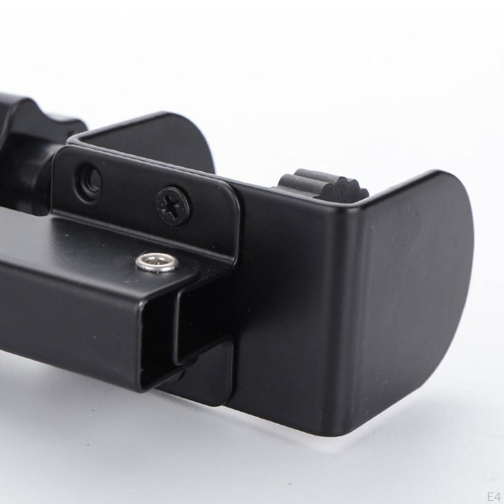 2 Pieces under Desk Keyboard Holder Foldable Brackets No Extendable C Clamp Adjustable Sturdy Steel