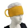 Winter Warm Hat Beer Cup Hats Beanie Unisex Hairline Cap Beer Lovers Ear Warmers for Women Men New Year Presents Fun Gift