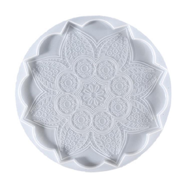 

Handmade Coaster Mold DIY Arts Craft Cups Mats Mold Home Decoration Casting Tool 1