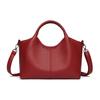 Textured soft leather women's handbag 2026 new light commuting large capacity shoulder messenger bag