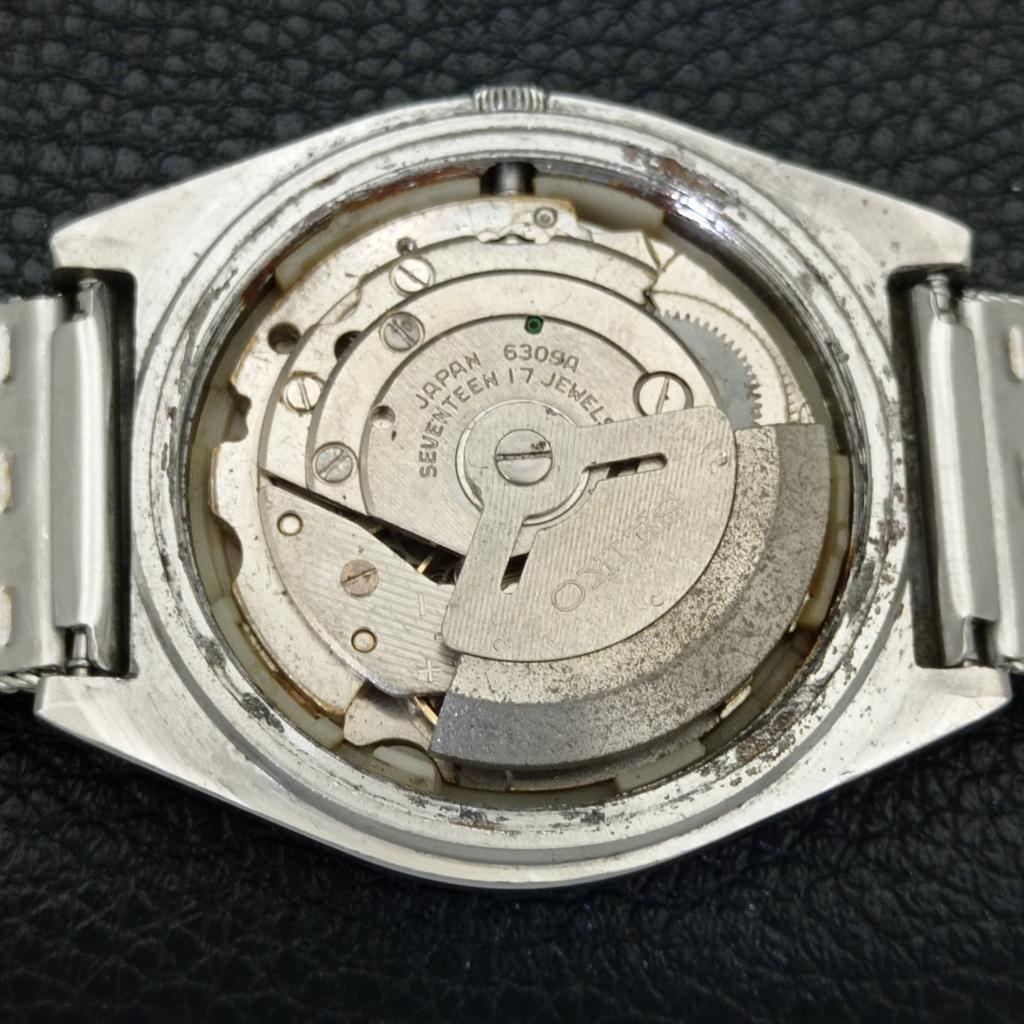 AUTOMATIC 6309A VINTAGE SEIKO 5 JAPAN MENS WHITE COLOR DIAL WATCH a701637-5 R206c-a701637