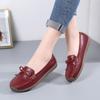 New leather handmade Doudou snail women's shoes non-slip and wear-resistant flat-heeled comfortable loafers women's shoes