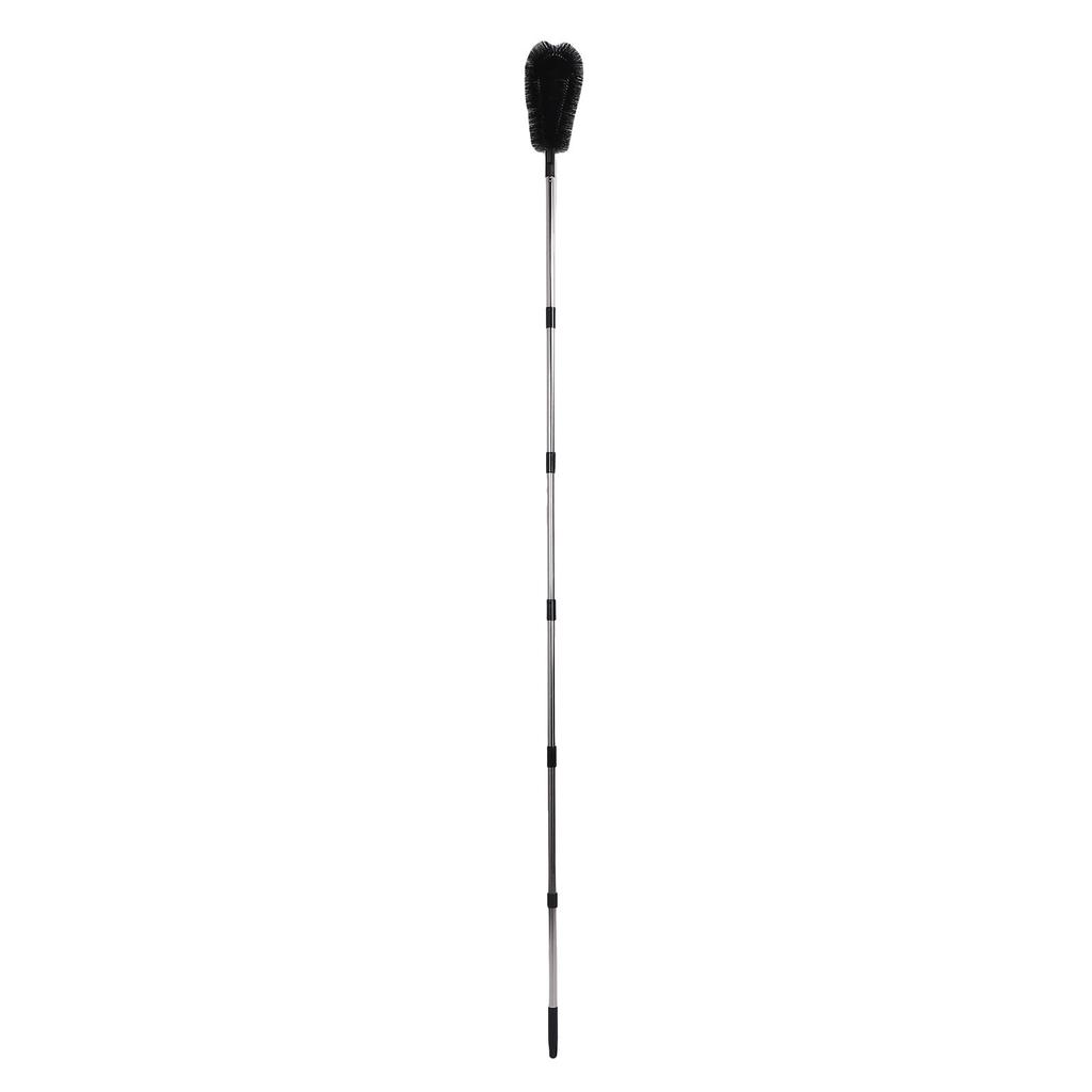 Rain Gutter Cleaning Tool Adjustable Gutter 9.5 FT Long Cleaning Brush From Ground with Bendable Nylon Brush Rotating