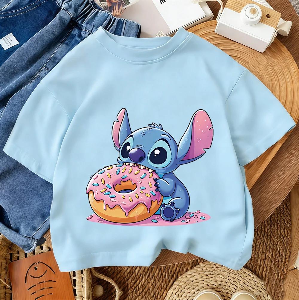 Daily Casual Kids T Shirt Stitch Fashion Cartoon Print For Boys Girls Summer Street Style Outfit
