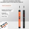 25W Power USB Soldering Iron Lithium Battery Solder Set Adjustable Soldering Iron  Outdoor Repair