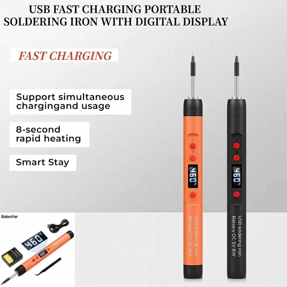 25W Power USB Soldering Iron Lithium Battery Solder Set Adjustable Soldering Iron  Outdoor Repair